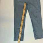 Ann Taylor  Blue Cropped Dress Pants Size 0 Cotton Blend Woman’s Work Pants Photo 6