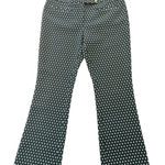 Anthropologie Cartonnier Charlie Geometric Crop Green Pant Size 6 Mod Indie 70s Photo 0