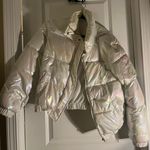 Forever 21 Metallic White Puffer Photo 0