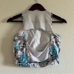 MPG Sport Blue Floral Print Sports Bra / Crop Top Size Medium / 6 Photo 3