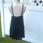 Umgee  Tank Top Small Black Crepe Embroidered Mirrored Accents‎ Photo 9