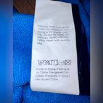 Large women Blue stretch polyester blend Knit Dress batwing sleeves midi Photo 5