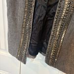 Chico's Chico’s Black And White Wool Blend Beaded/Studded Vest Size 0 (Size Small) Photo 2