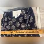 Red Valentino Navy Polka Dot Short Dress Babydoll Empire Waist Ruffles NO SIZE White Size undefined Photo 3