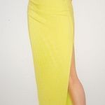 Susana Monaco  VISCOSE SOLID SIDE GATHERED SLIT SKIRT SIZE S Photo 2