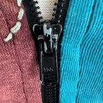 Vintage Patchwork Embroidered Zip Hoodie Multicolor Boho Festival Jacket medium Black Photo 2