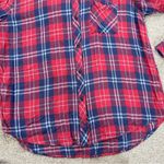 Rails  Women’s Button Down Shirt Longsleeve in Plaid Hunter Coral Indigo Size L Photo 4