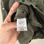 Loft Army Green Drawstring Utility Jacket Spring Casual Comfy XS Petite Photo 3