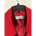 Tahari New  Blazer 14 Red All Season Textured Jacket Gold Button NWT Photo 4