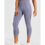 Gymshark Leggings Womens Small Purple Energy High Waisted Seamless Cutout Photo 4