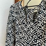 Abercrombie & Fitch Black and White Long Sleeve Dress Photo 2