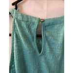 Cable & Gauge Tank Top Teal Large‎   Spaghetti Strap Photo 5