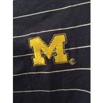 Michigan Wolverines Women's M Striped Hooded Shirt Size M G Photo 4