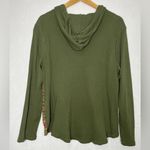 CHAPS Women's Green Red Baja Beach Desert Patterned Thermal Hoodie Size 2X Photo 2