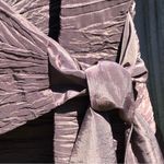 Victor Costa Chocolate Brown Crinkle Texture Wrap Top Evening Jacket w/skirt Photo 5