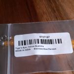 Tiger's Eye Stainless Steel Pendant Necklace with Beaded Yellow Quartzite Photo 7