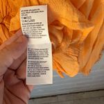 American Eagle NWT  Orange Tie Front Crochet Lace Boho Crop Top Large Romantic 70 Photo 7