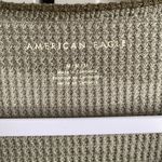 American Eagle AEO Waffle Thermal Split Hem Long Sleeve Shirt Medium Green Camo Photo 2