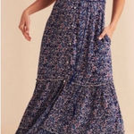 Faherty  Orinda Floral Maxi Dress in Monsserat Border Size Small Photo 0