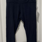 Athleta  Elation Capri Navy Size Medium Petite NWT $79 Athletic Yoga Running Photo 0