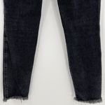 We The Free  People Skinny Jeans High Rise Black Stretch Raw‎ Hem Women’s Size 29 Photo 7