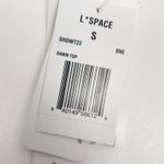 l*space L* Shimmer Dawn Bikini Top in Bone Ivory Convertible Size Small NWT Photo 3