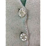 Orvis  Cardigan Sweater Women's Sz Medium Classic Green Easter St Patrick's Coast Photo 5