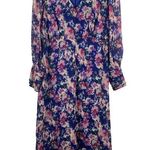 Julia Jordan Womens Midi Floral Dress Size 12 Multi Button Front Long Cottage Photo 0
