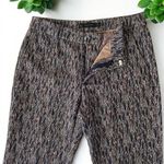 ZARA Multicolor Jacquard Weave Ankle Pants Photo 9