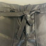 Bagatelle  Faux‎ Leather Edgy Paper Bag Waist Shorts Photo 2