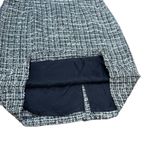 Saks 5th Avenue Black Saks Fifth Avenue Womens Dress Vegan Leather Black White Beige Tweed Sz 10 Photo 9