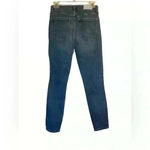 Pistola  Dark Wash High Rise Skinny Jeans Faux Leather Trim Lining Size 28 Photo 8