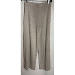 The Drop Womens Medium Wide Leg Sweater Pants Beige Ribbed Knit Stretch NEW Tan Photo 1