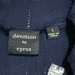 Cyrus Navy Sleeveless Knit Top Photo 4