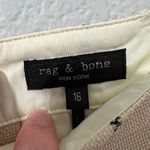 Rag and Bone  Windowpane Ivy Plaid Shorts Ivory Navy Size 16 Photo 2