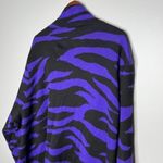 Eloquii purple & black open front thick one button cardigan thick sweater 3X Photo 10