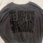 Aerie Mercury Retrograde cinched Crop Shirt Photo 1