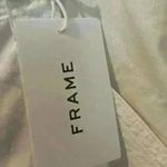 frame denim FRAME Banded Bottom Moto Pants Off White Cropped Relaxed Denim Size 33 NWT Photo 12