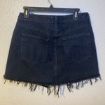 AGOLDE Criss Cross Asymmetrical Denim Mini Skirt in Pivot Black Jean Size 28 Photo 6