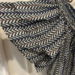 Sunday in Brooklyn  Boho‎ Off The Shoulder Ruffle Short Sleeve Chevron Blouse S Photo 3