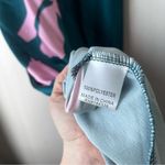 Petal and Pup Anabelle Green & Pink Floral Satin Halter Neck Midi Dress L Photo 10