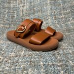 Ancient Greek Sandals Women's Preveza Comfort Leather Slip On Sandals in All Tan Size 5 Photo 5