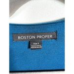 Boston Proper  blue long sleeve‎ top Photo 3