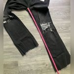 Free People NEW  Black Distressed Boot Cut Raw Hem Denim Jeans Pants Size 29 Photo 4