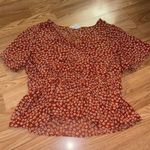 Hippie Rose Floral Sheer Top Size XL Photo 1