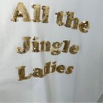 South Parade Cream Holiday Christmas All the Jingle Ladies Sequin Sweatshirt White Photo 5