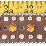 West Star Texas Rhinestone Crosses Belt Medium Brown Photo 14