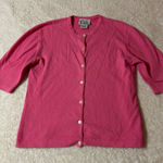Lilly Pulitzer ‎ Hot Pink Cardigan Size Large Photo 0