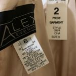 Alex Evenings NWT beige lace slip cocktail dress & sheer jacket Photo 6