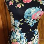 Elise’s Bright Floral maxi summer dress Blue Photo 1
